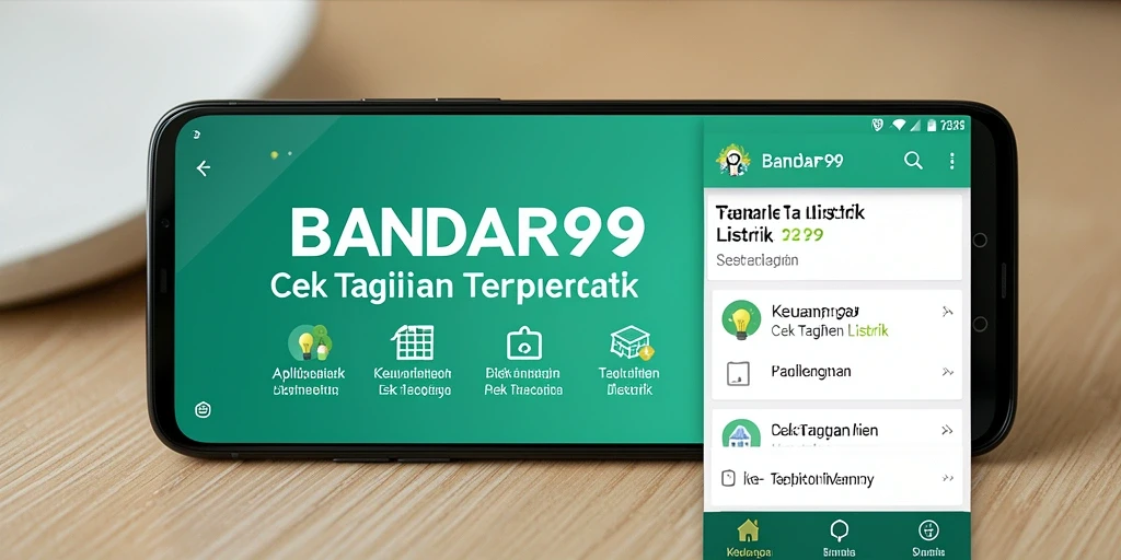 Tampilan antarmuka BANDAR99 untuk cek tagihan listrik yang sederhana dan efisien.