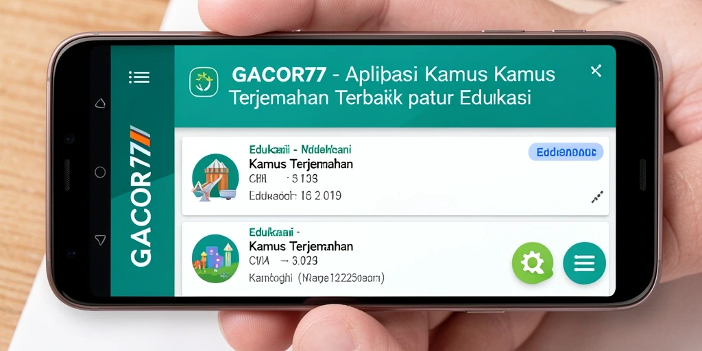 Screenshot utama GACOR77 menampilkan antarmuka pengguna yang sederhana dan fungsional.