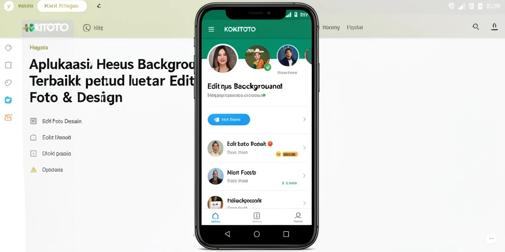 Tampilan antarmuka aplikasi KOKITOTO untuk penghapusan background.