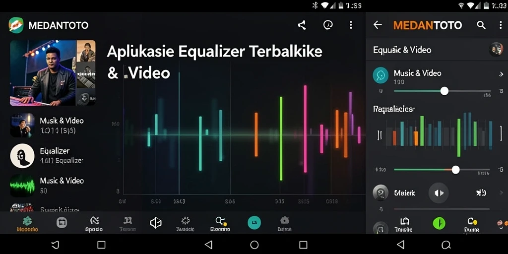 Antarmuka pengguna MEDANTOTO dengan fitur Equalizer yang menarik.