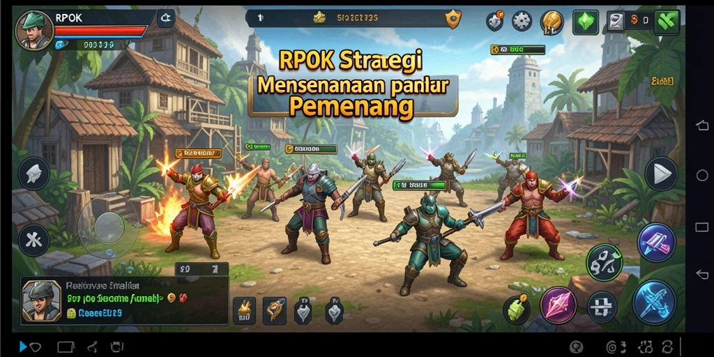 Tampilan antarmuka strategis RPOK yang mendetail dan menarik.