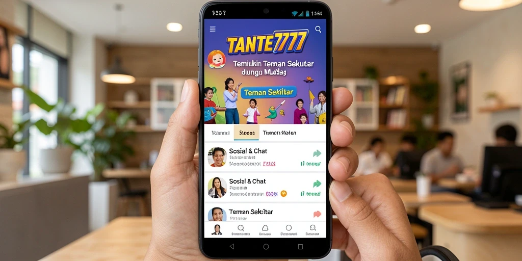 Antarmuka aplikasi TANTE777 yang menarik dan user-friendly.