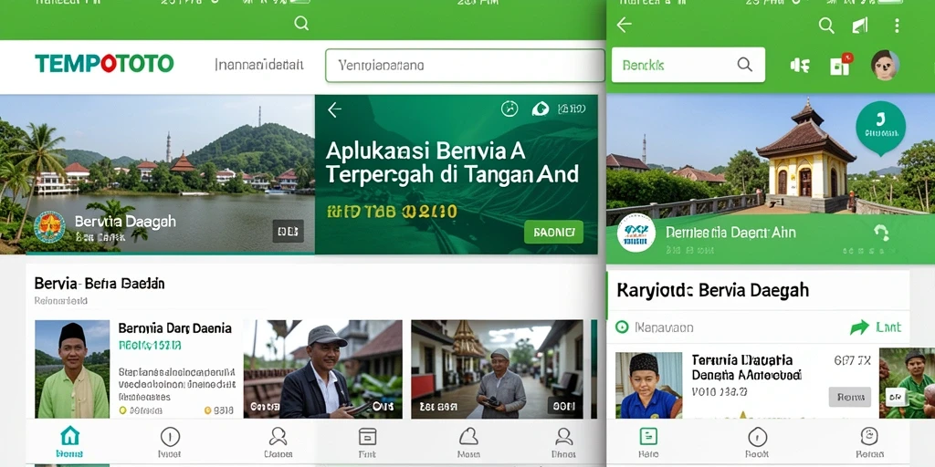 Antarmuka pengguna aplikasi TEMPOTOTO yang modern dan informatif.