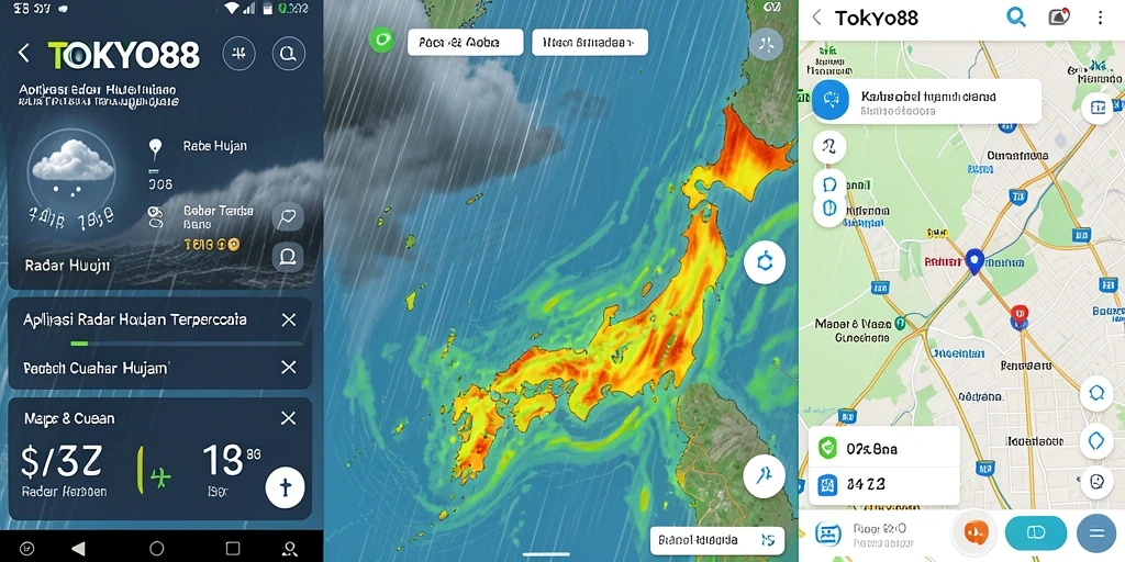 Tampilan antarmuka Radar Hujan TOKYO88 yang informatif dan menarik.